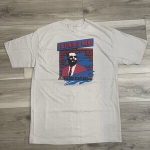 Vintage 90s Thelonious Monk Jazzman State Street Madison Graphic T-Shirt Size XL